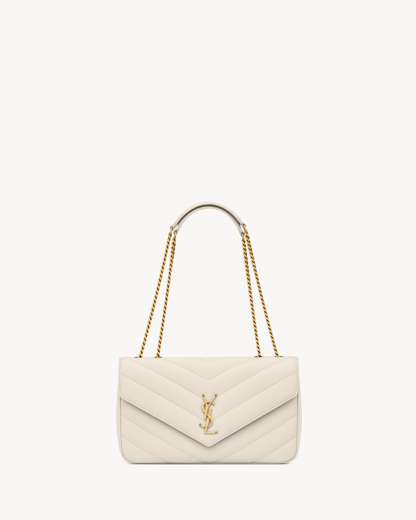 LOULOU中号绗缝小羊皮手袋