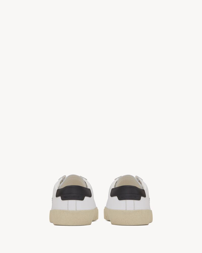 court sl/06真皮和刺绣运动鞋