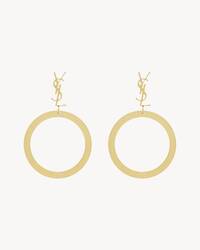 LE CASSANDRE金属坠饰耳环