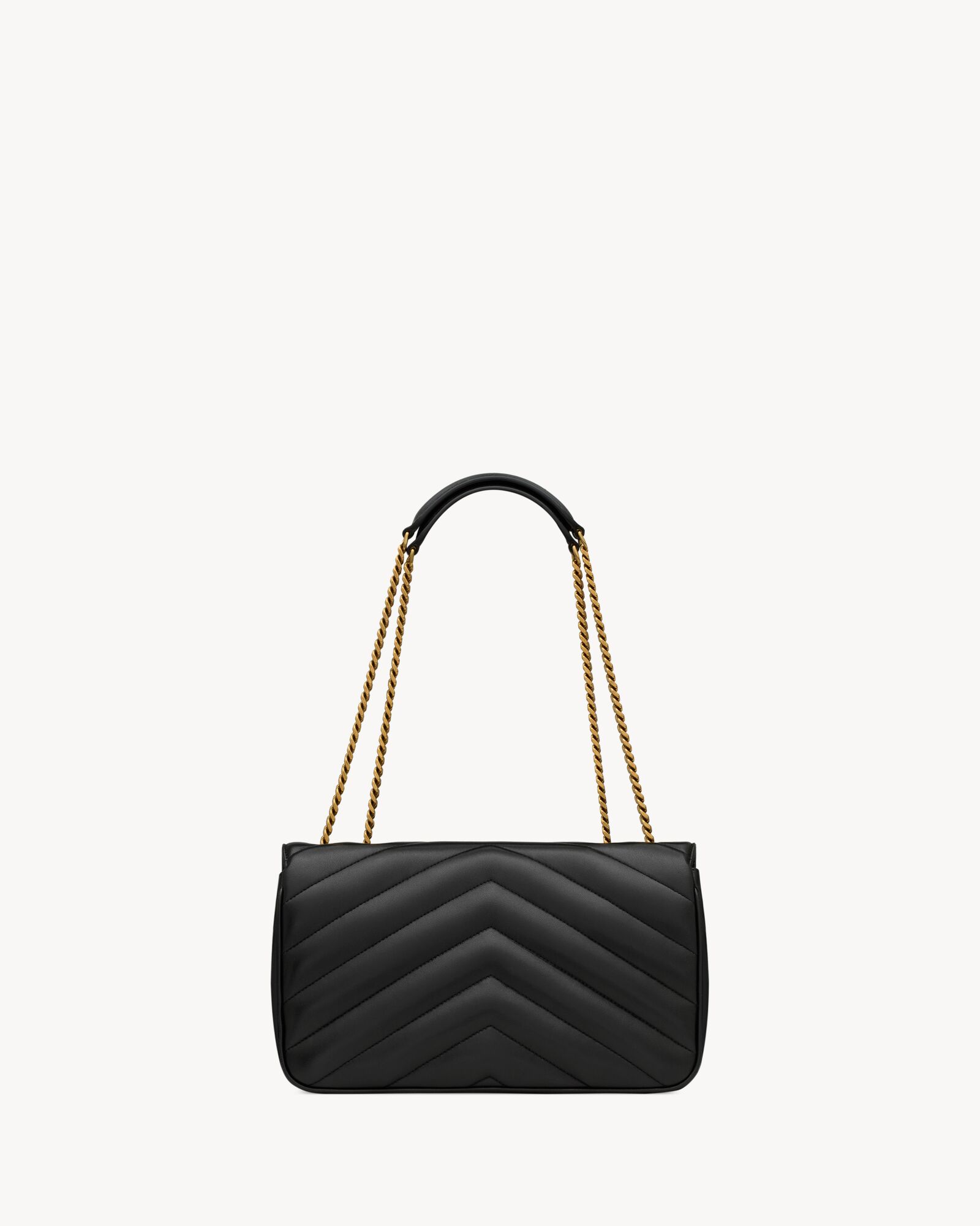 LOULOU中号绗缝小羊皮手袋