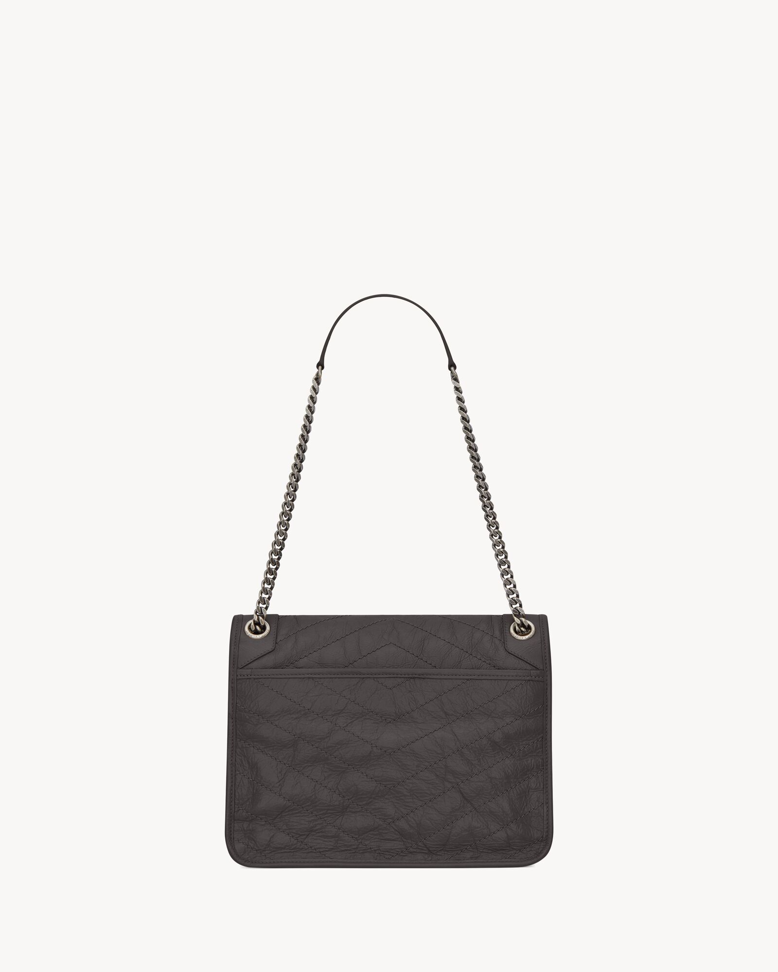 NIKI中号复古皮革手袋