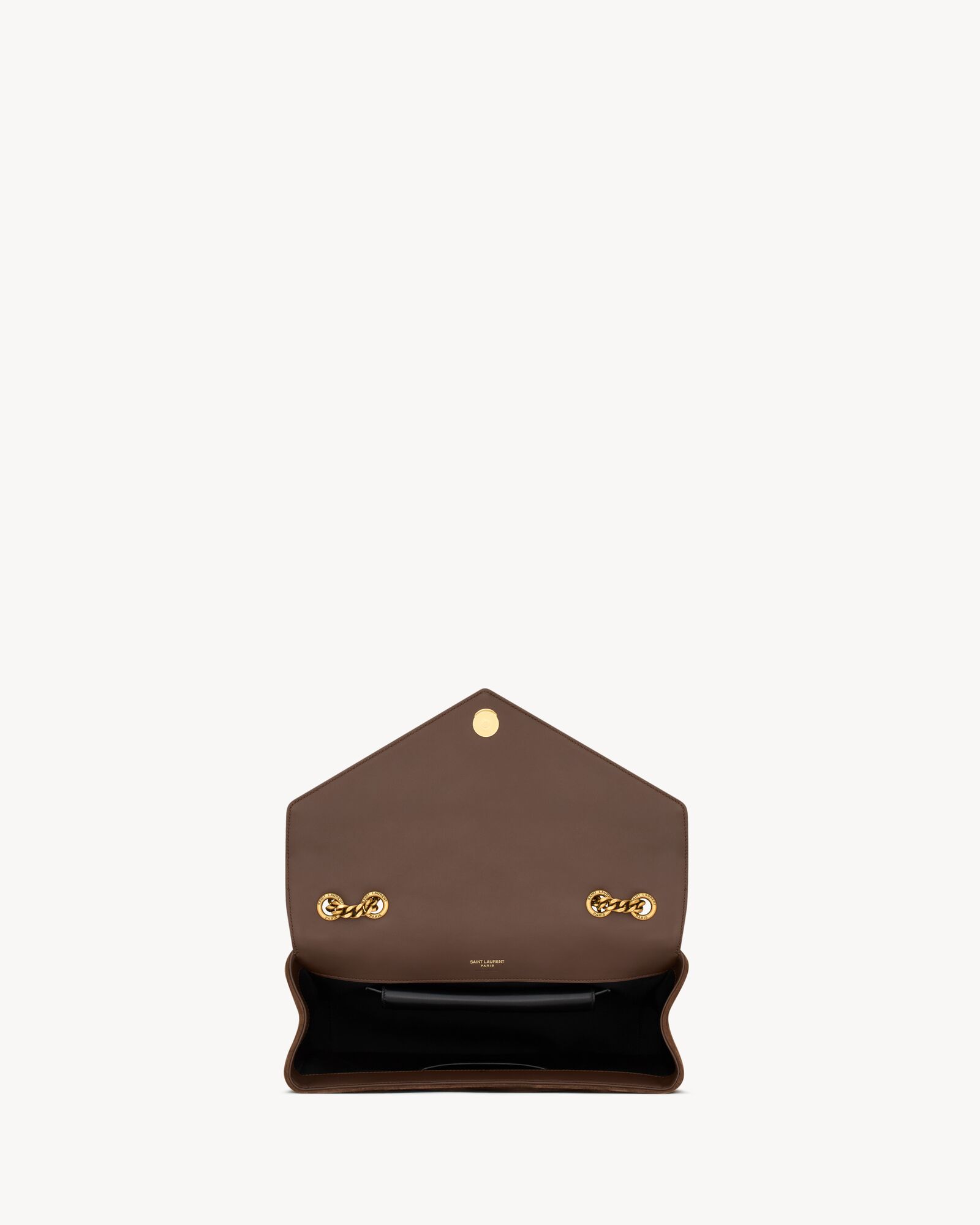 LOULOU中号绗缝绒面革手袋