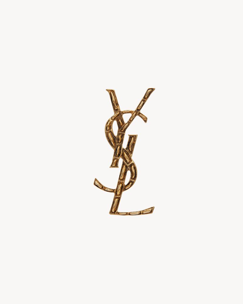 LE CASSANDRE金属鳄鱼纹胸针