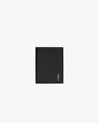 TINY LE CASSANDRE粒面皮革信用卡钱包