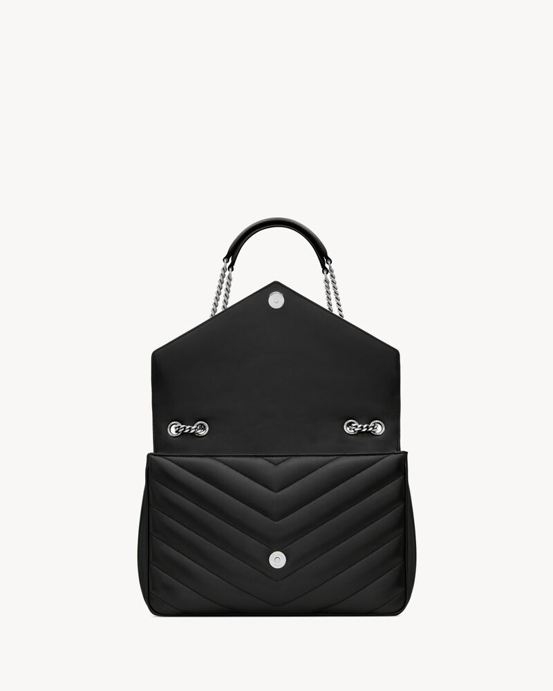 LOULOU大号绗缝小羊皮手袋