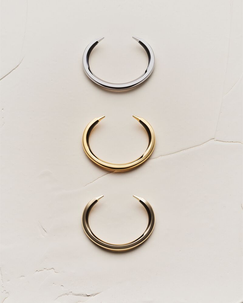 多色18K金尖头手镯