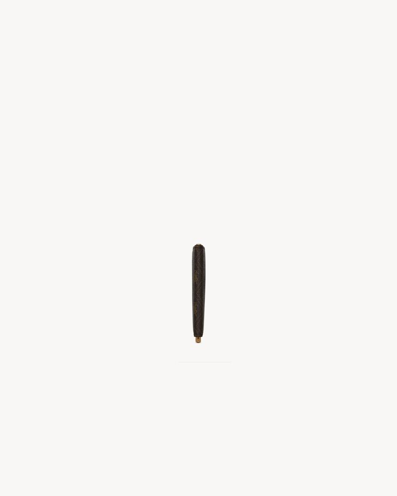LE MONOGRAMME 圣罗兰涂层帆布钱夹钱包