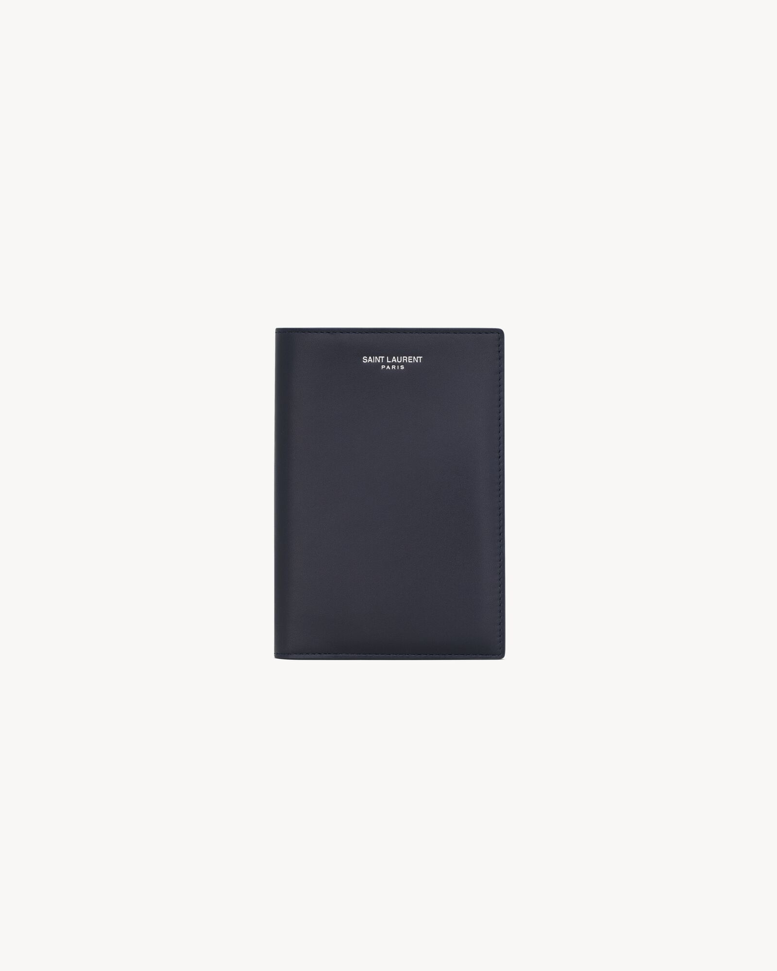 Saint Laurent Paris光滑皮革护照夹