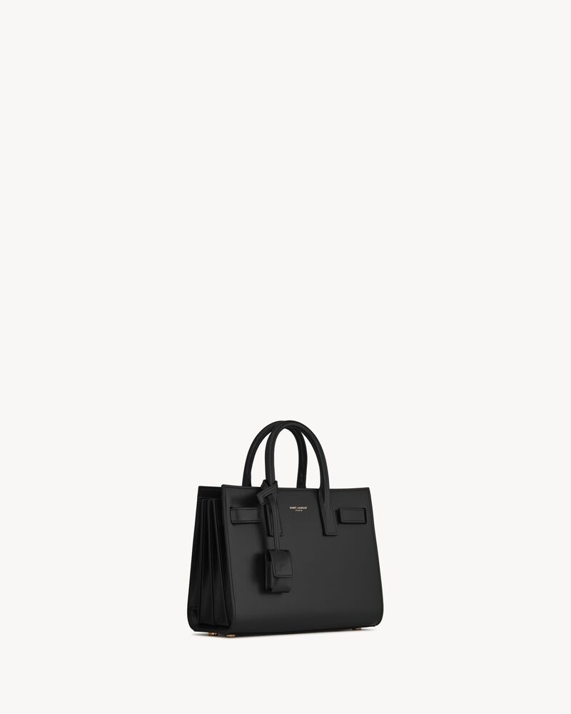 SAC DE JOUR NANO光滑皮革手袋