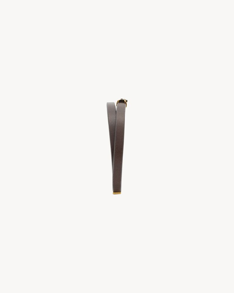 Le CASSANDRE皮革双绕手链