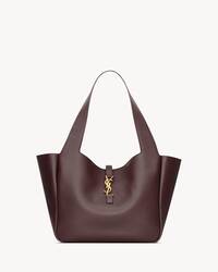 LE 5 À 7 BEA粒面皮革手袋