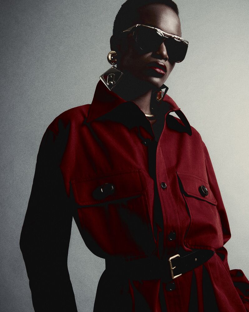 SAHARIENNE棉斜纹衬衫