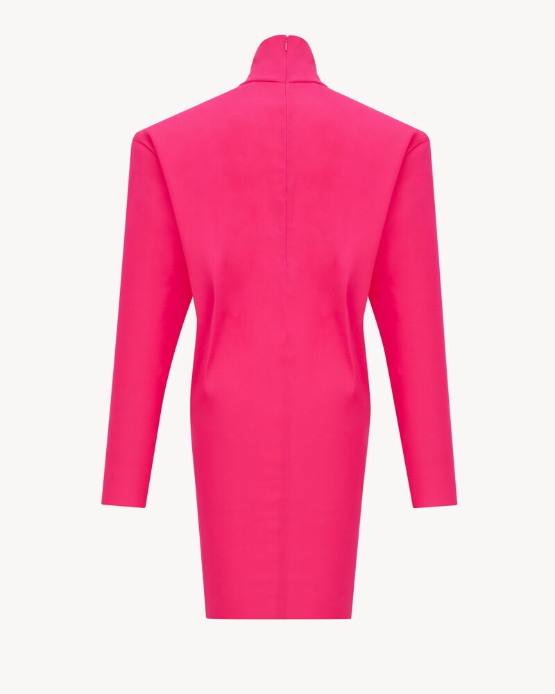 弹力桑蚕丝混纺方正版型连衣裙