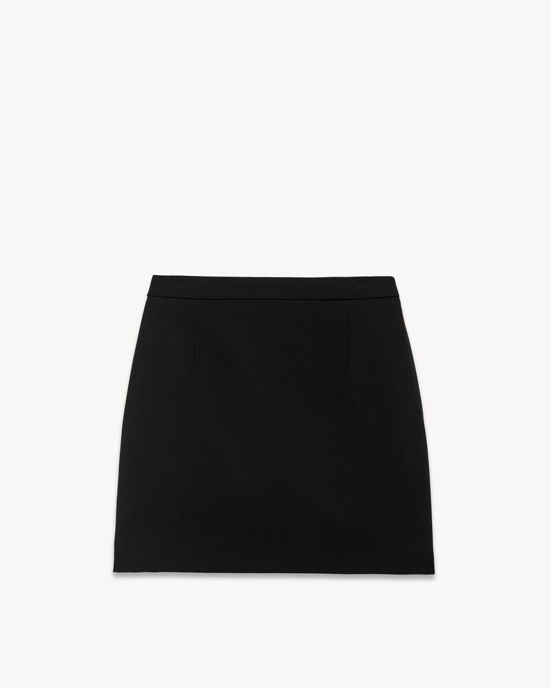 华达呢SAINT LAURENT迷你半身裙