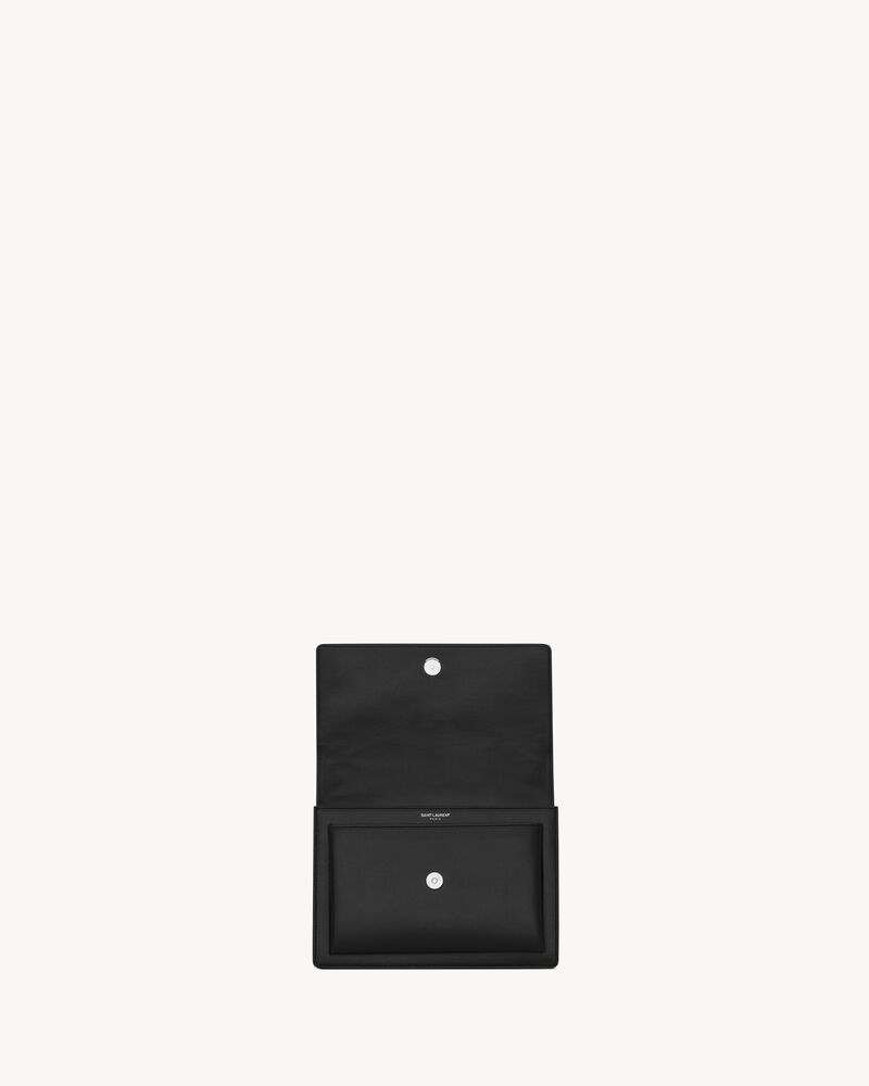 SUNSET中号光滑皮革手袋