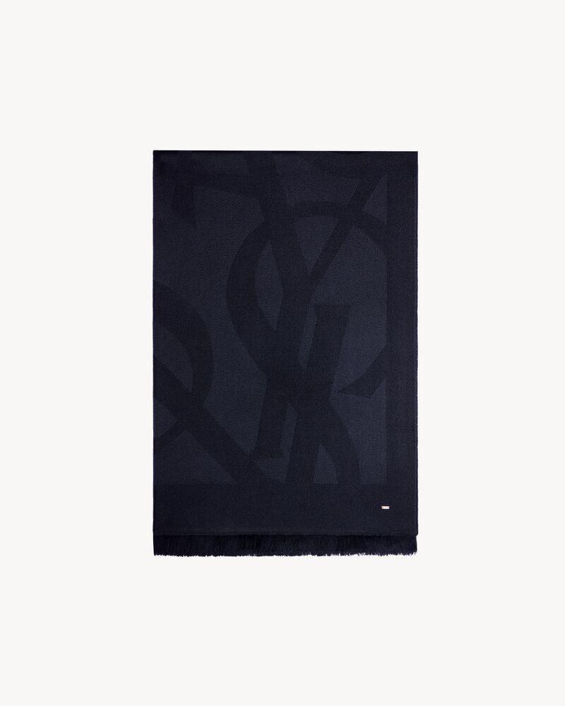 MONOGRAM羊毛提花围巾