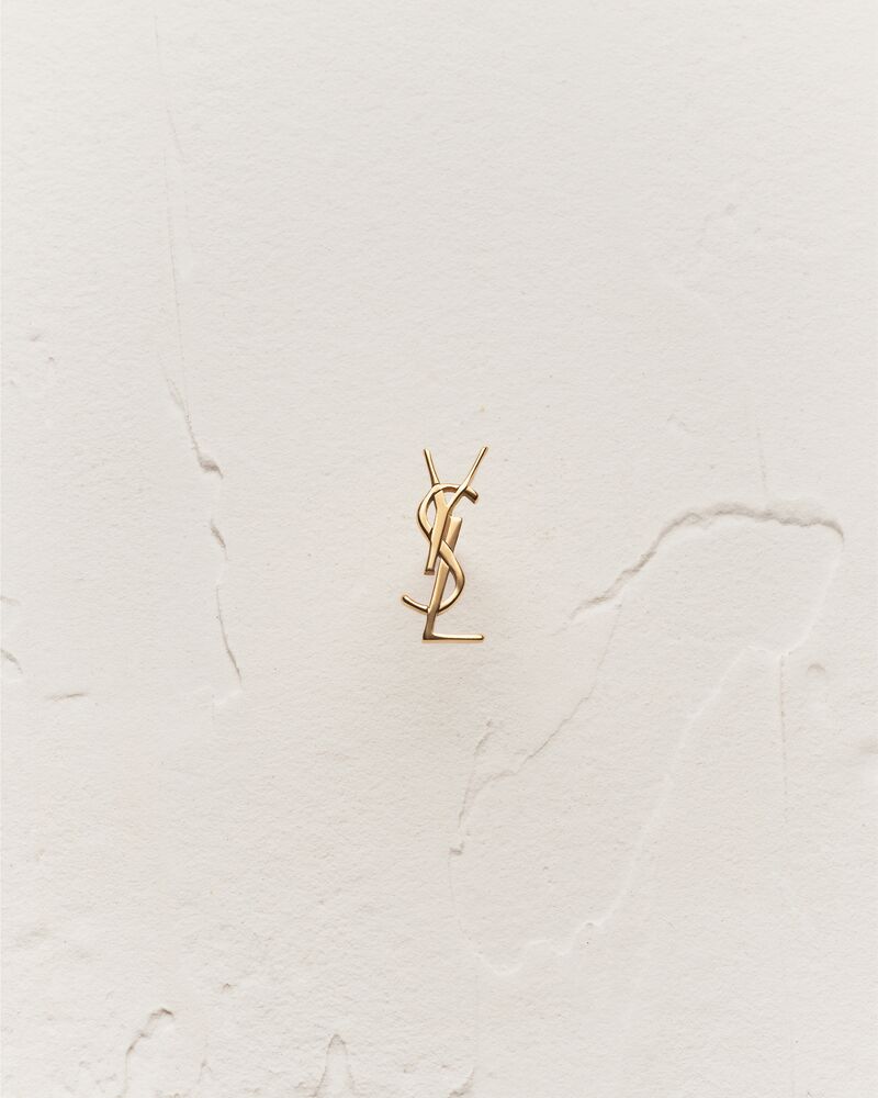 Le CASSANDRE 黄18K金饰钉耳环