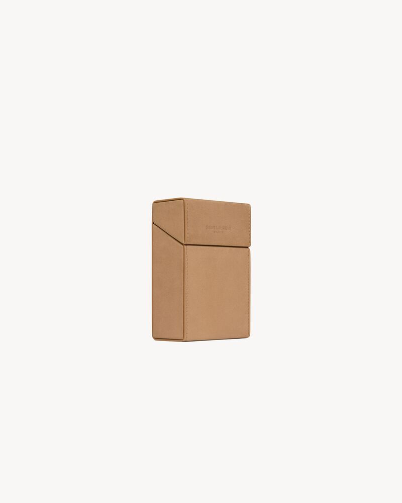 SAINT LAURENT PARIS植鞣皮革香烟盒