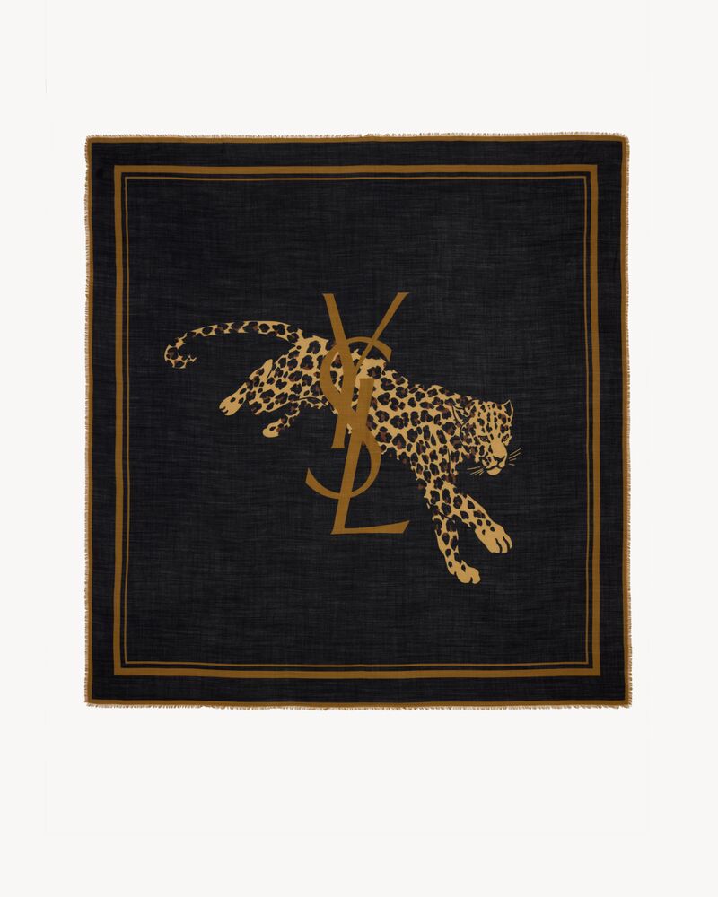 LE CASSANDRE大号方形斜纹羊毛围巾