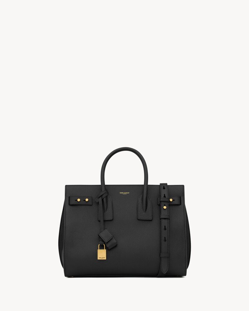 SAC DE JOUR小号柔软粒面皮革手袋