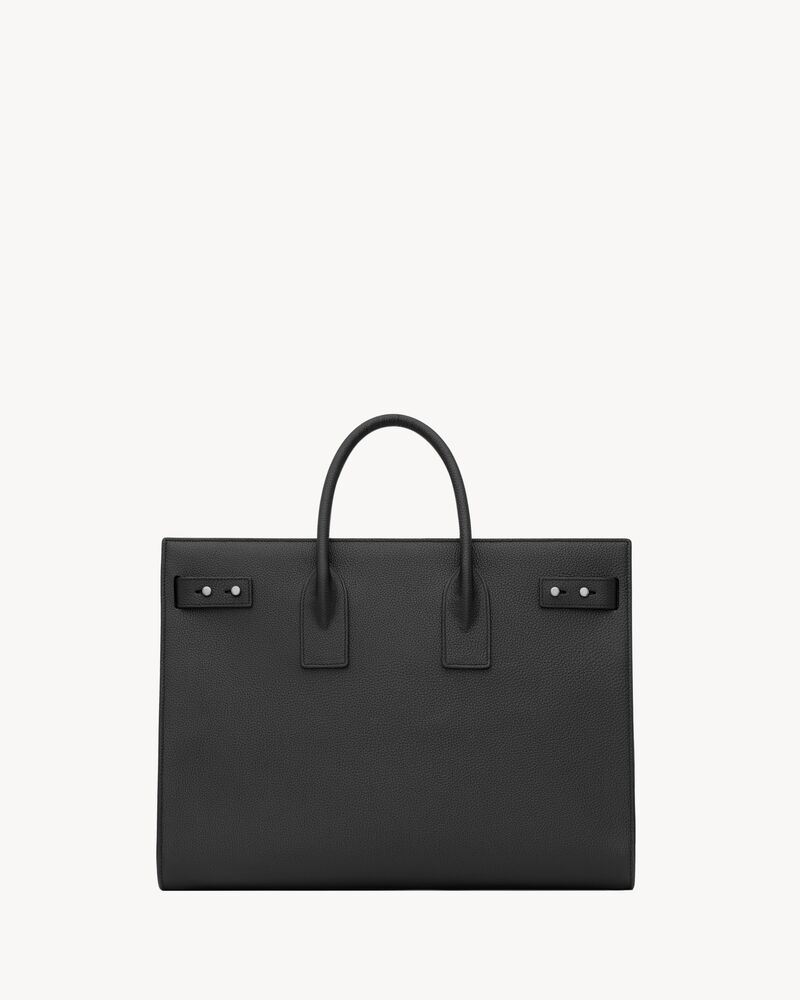 SAC DE JOUR粒面皮革细长型大号手袋