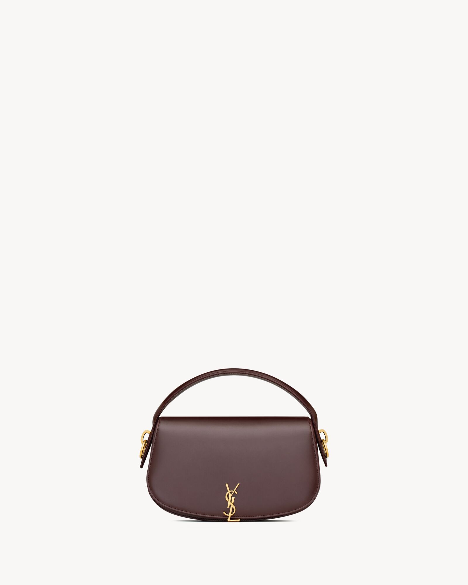 葡萄色VOLTAIRE皮革肩背包
