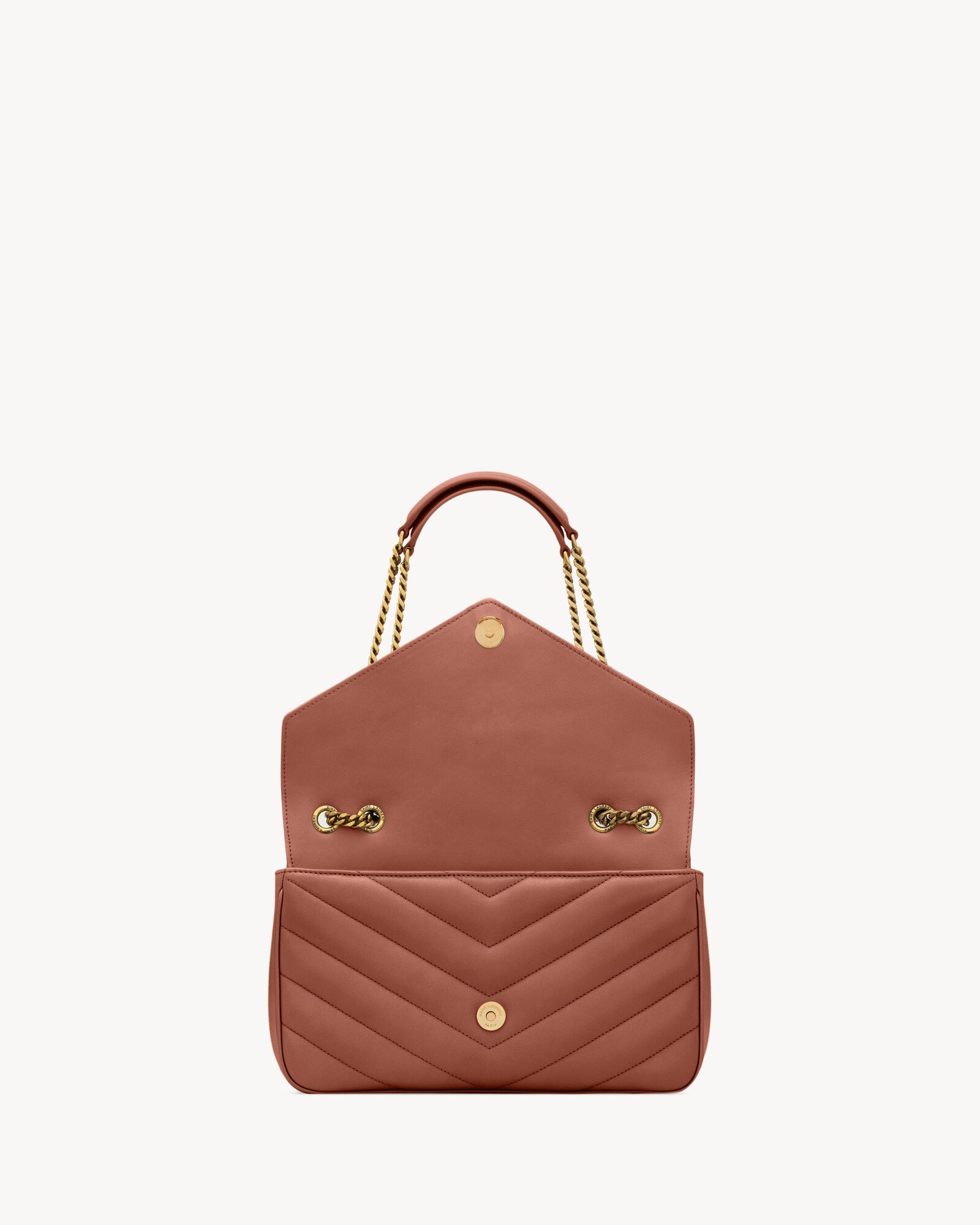 LOULOU中号绗缝小羊皮手袋