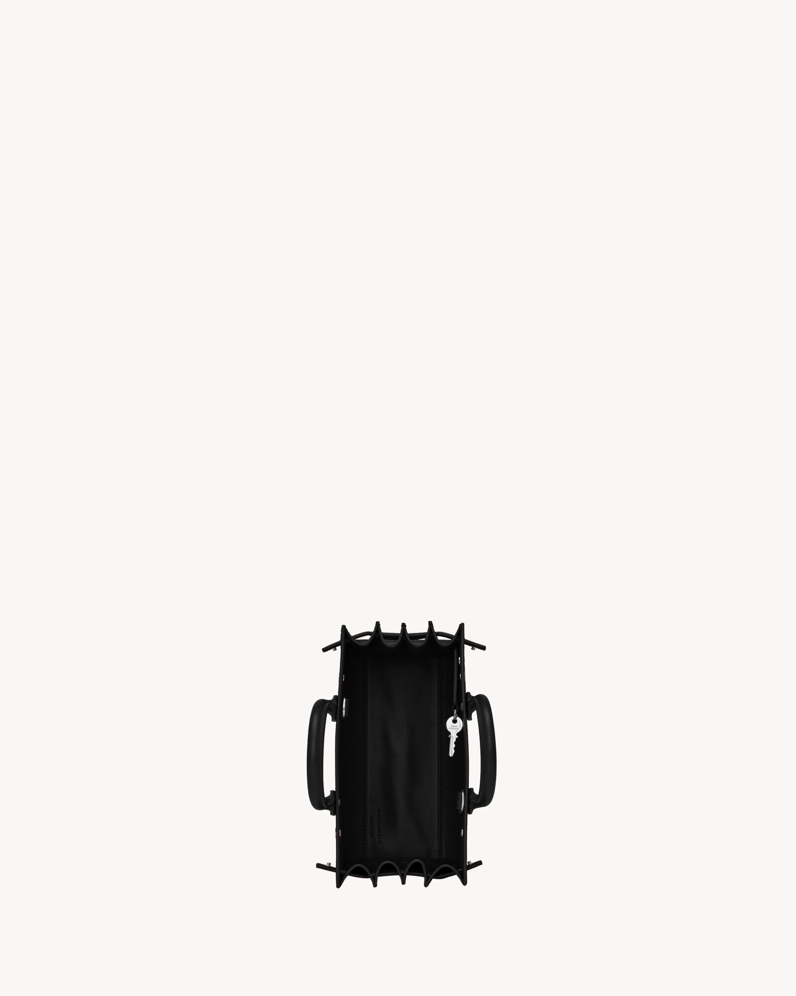 SAC DE JOUR NANO粒面皮革手袋