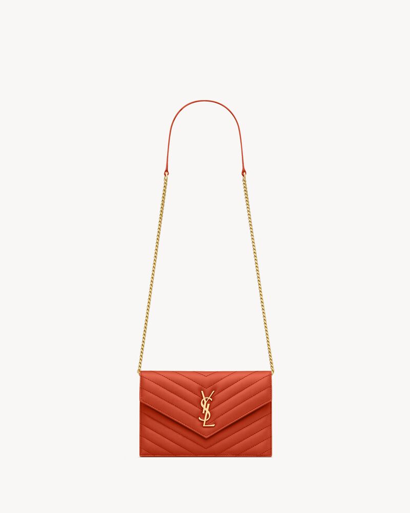 CASSANDRE ENVELOPE羊皮革信封链条钱包