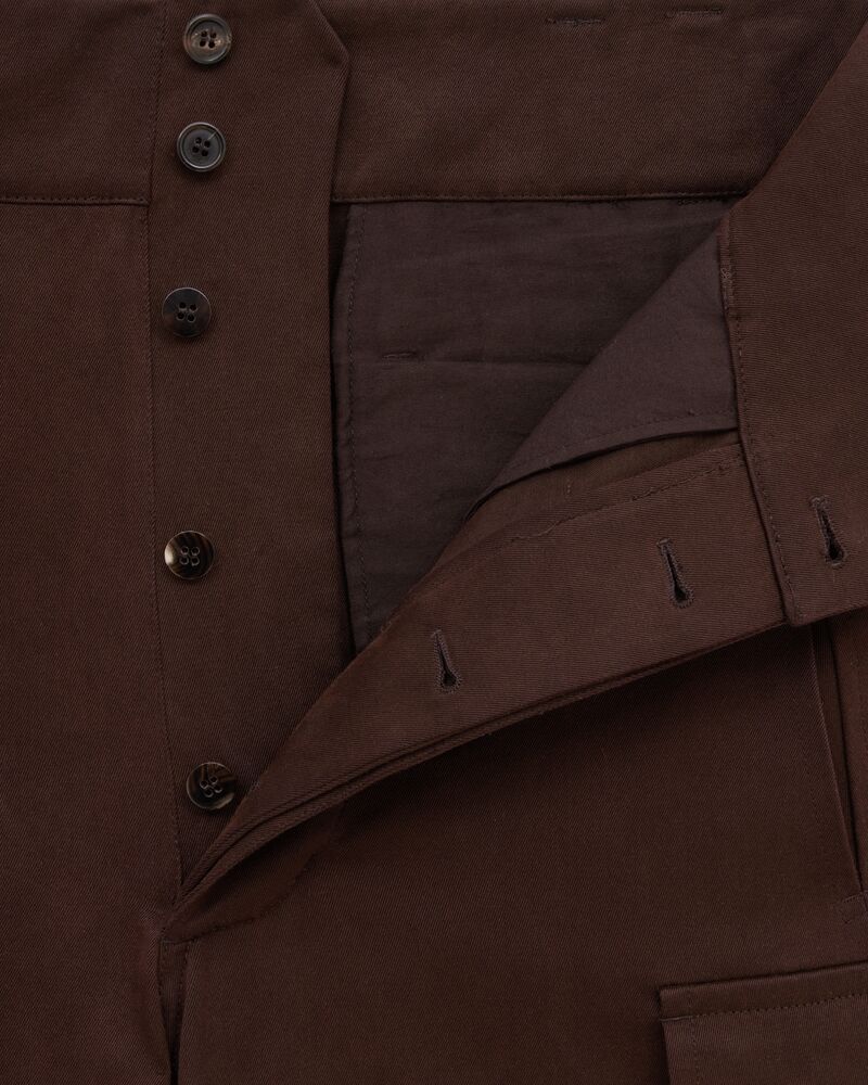 LE CASSANDRE棉质华达呢工装长裤