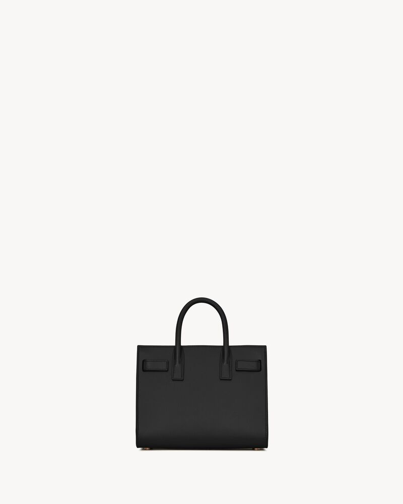 SAC DE JOUR NANO光滑皮革手袋