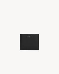 SAINT LAURENT PARIS 黑色真皮钱包