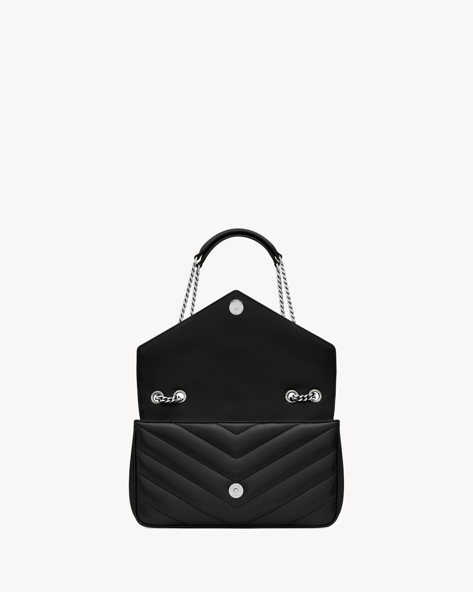 LOULOU中号绗缝小羊皮手袋