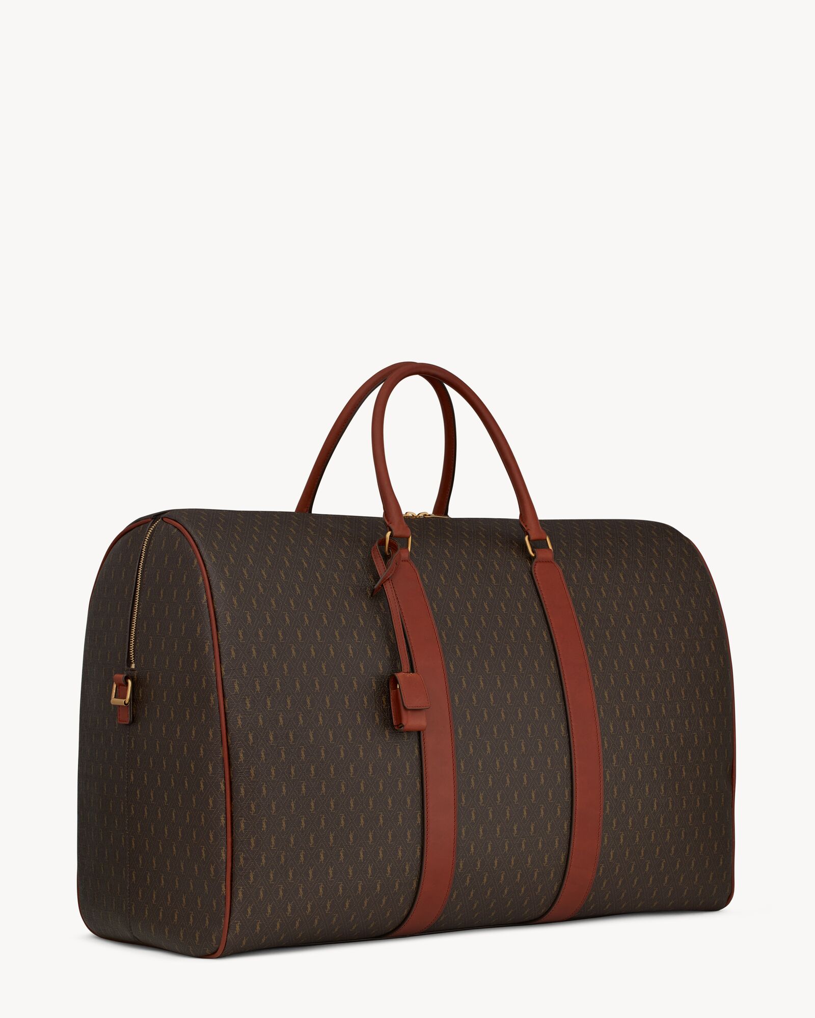 le monogramme 72h monogram涂层帆布和光滑皮革手袋行李包