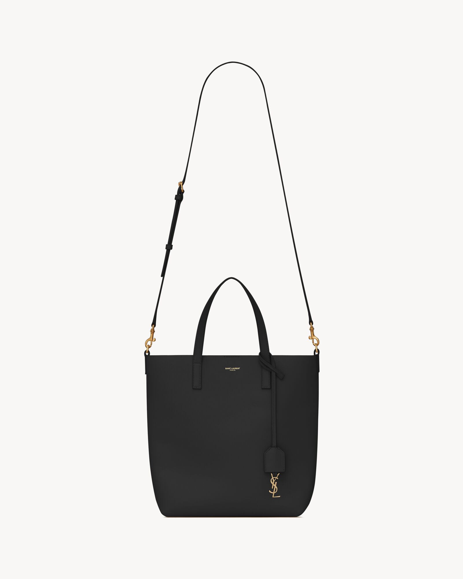 SHOPPING SAINT LAURENT 迷你皮革手袋竖款