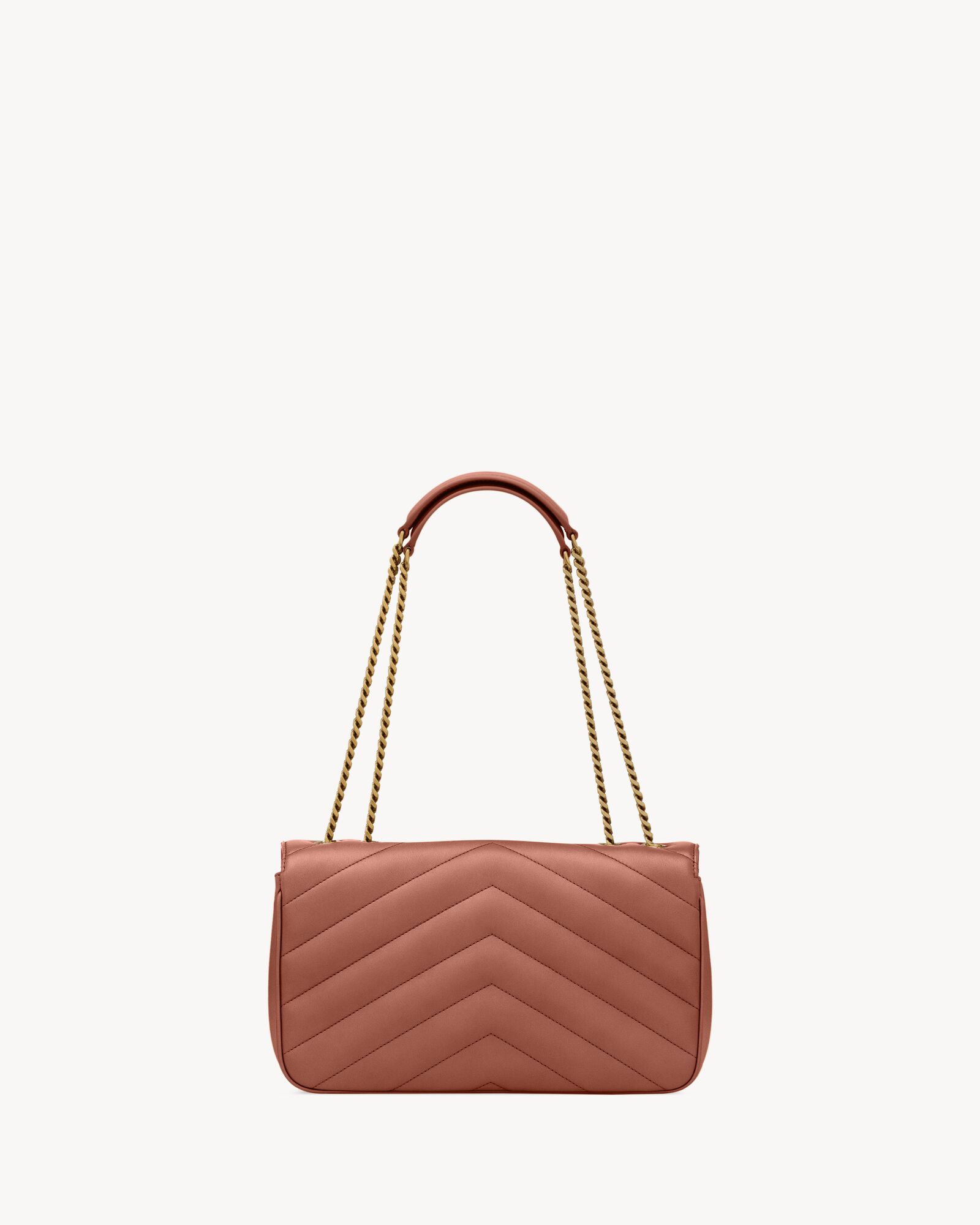 LOULOU中号绗缝小羊皮手袋