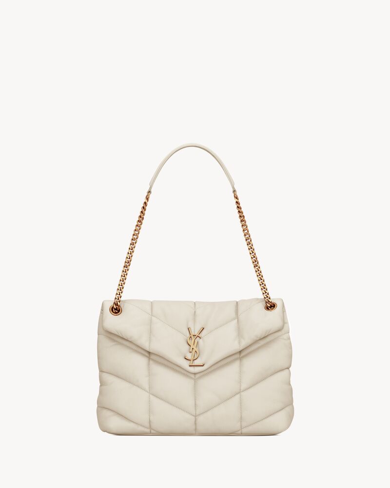 PUFFER中号羊皮革手袋