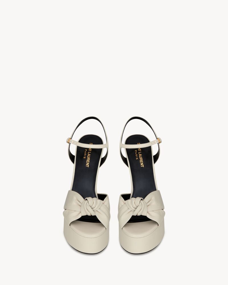 BIANCA光滑皮革凉鞋