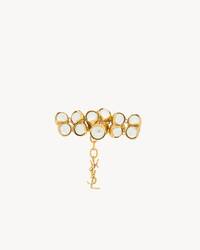 泡泡凸圆形宝石造型树脂和金属手链