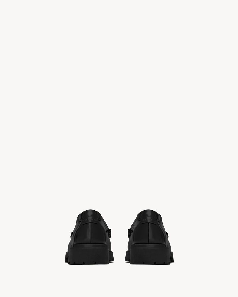 LE LOAFER MONOGRAM镜面皮革厚底便士乐福鞋