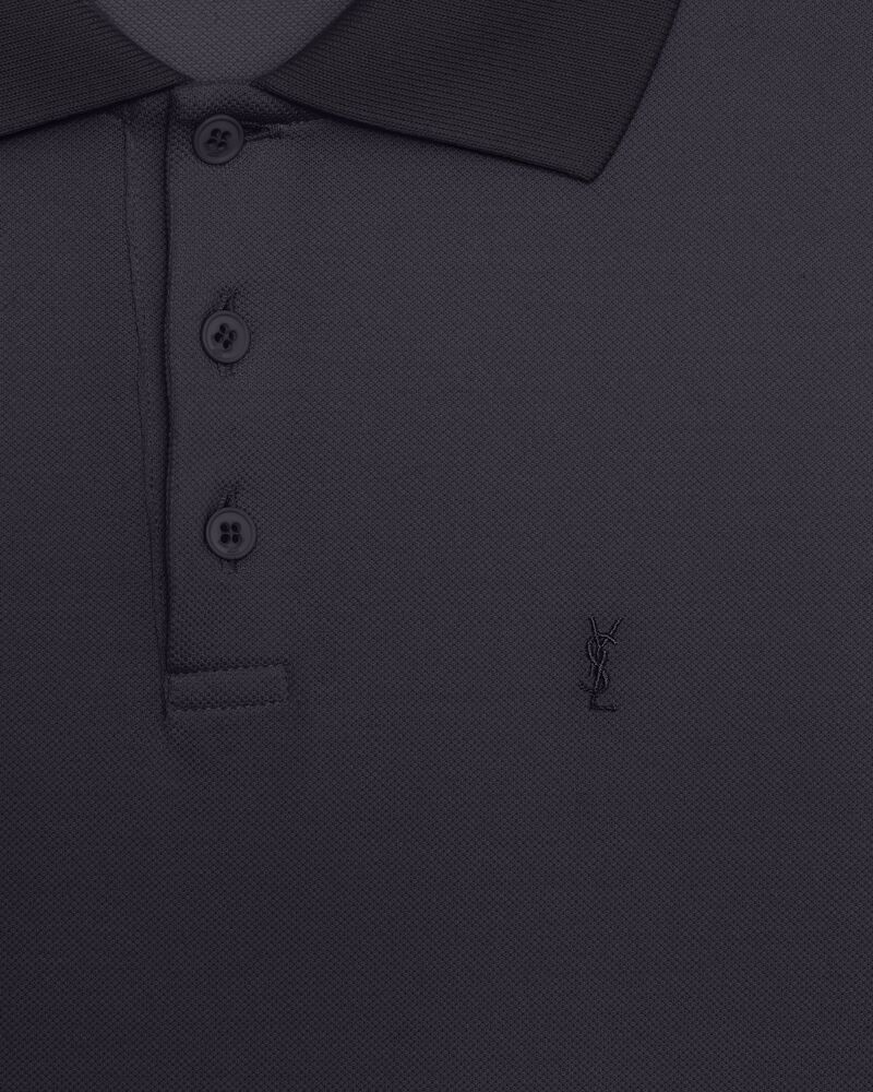 Monogram珠地棉polo衫