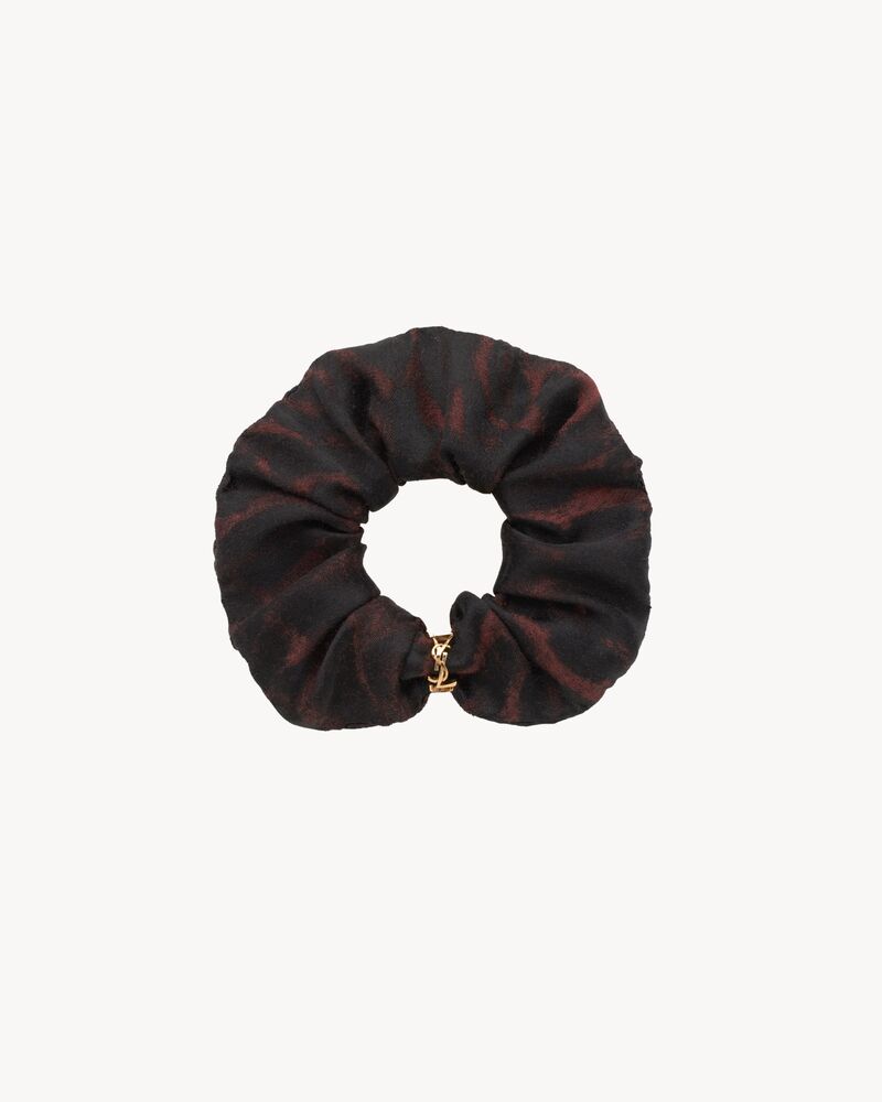 LE CASSANDRE桑蚕丝和山羊绒提花弹性发圈