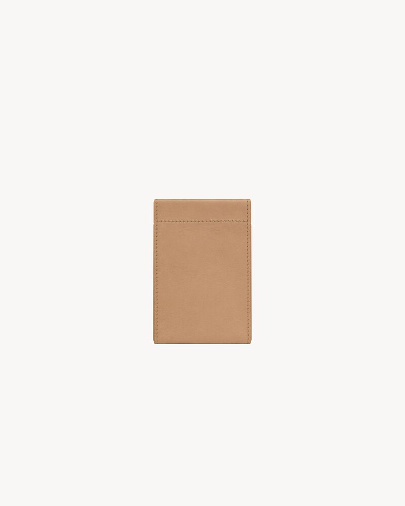 SAINT LAURENT PARIS植鞣皮革香烟盒