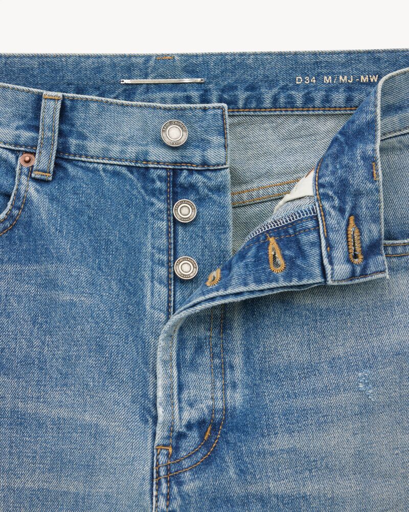 MICK夏洛特蓝色牛仔长裤