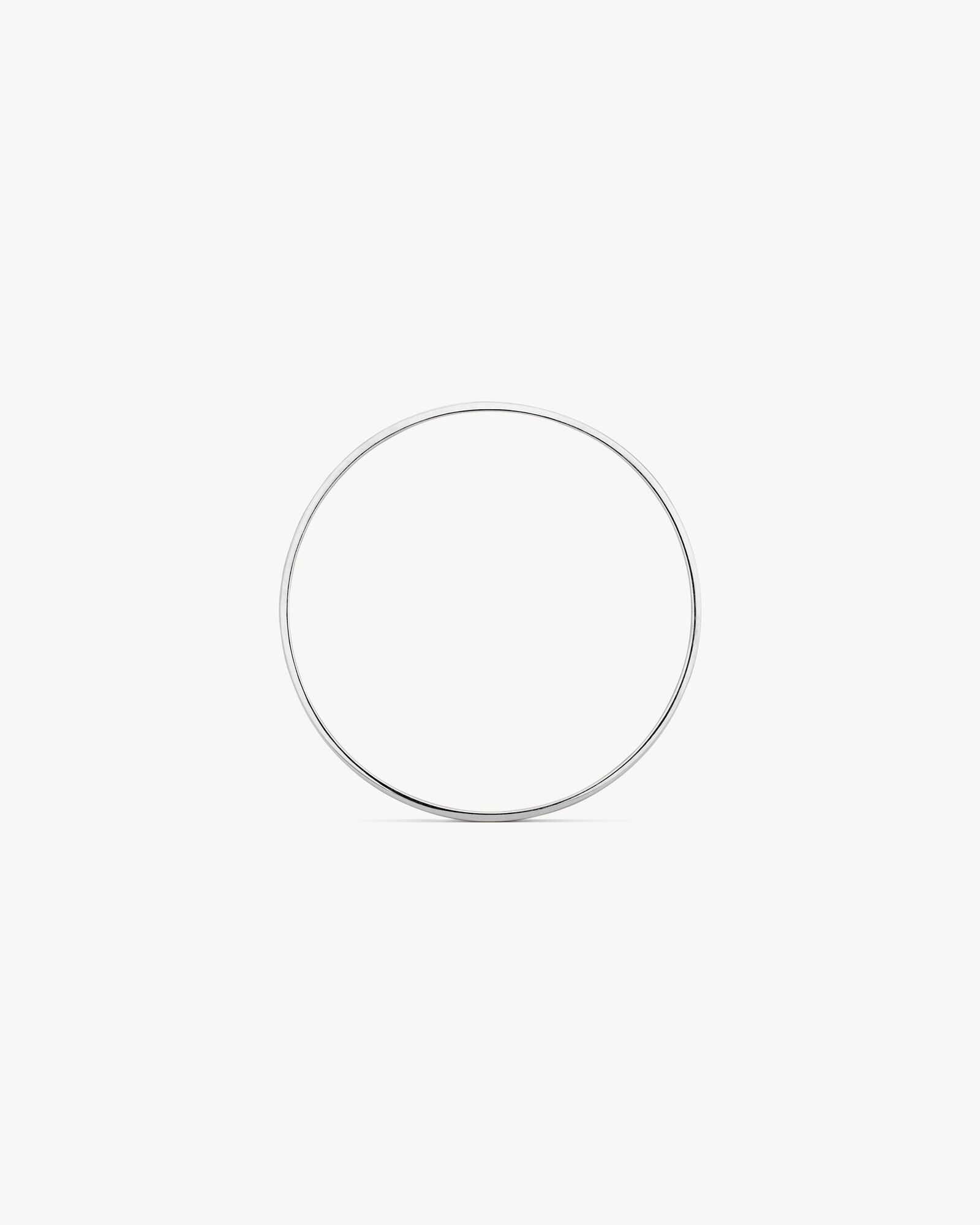 灰金色白18K金窄款手镯