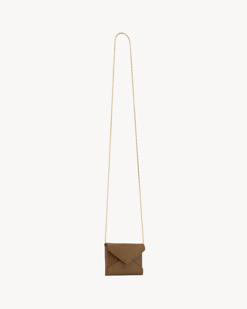 LETTER蜥蜴皮链条卡包