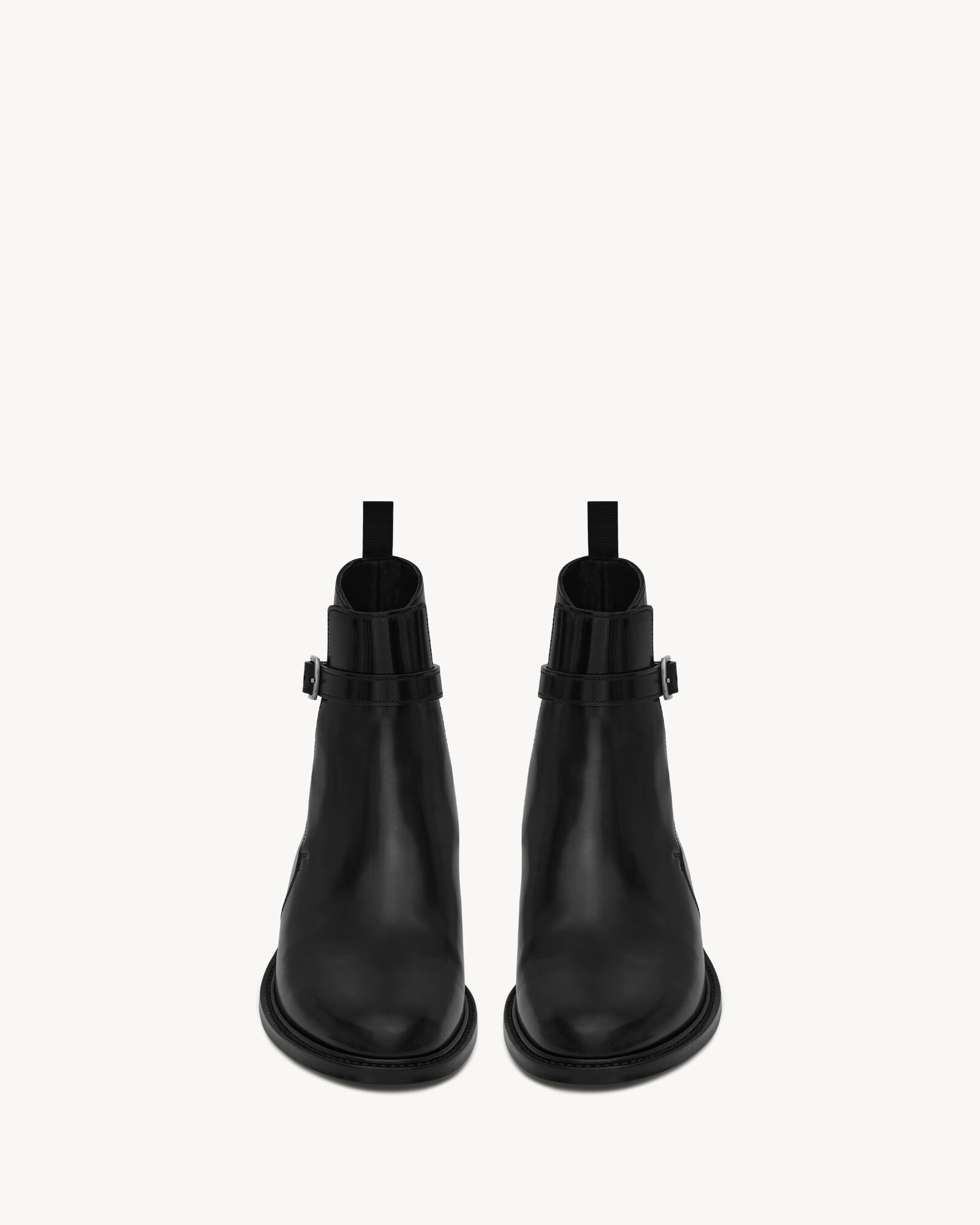 Army亮面皮革马裤靴