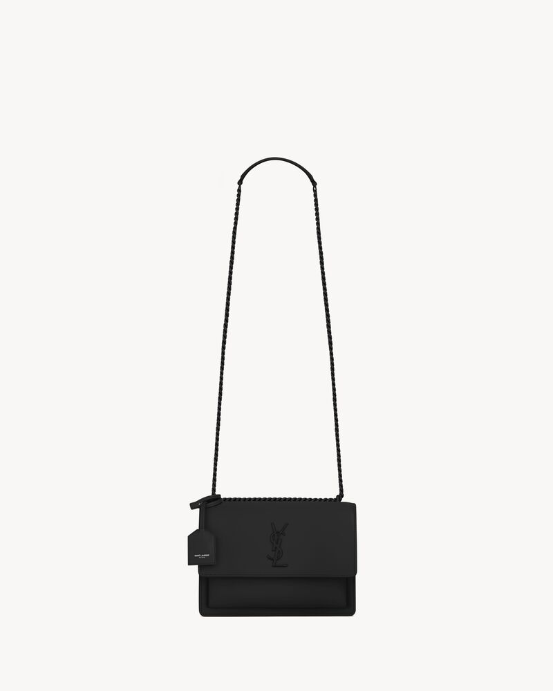 SUNSET中号光滑皮革手袋