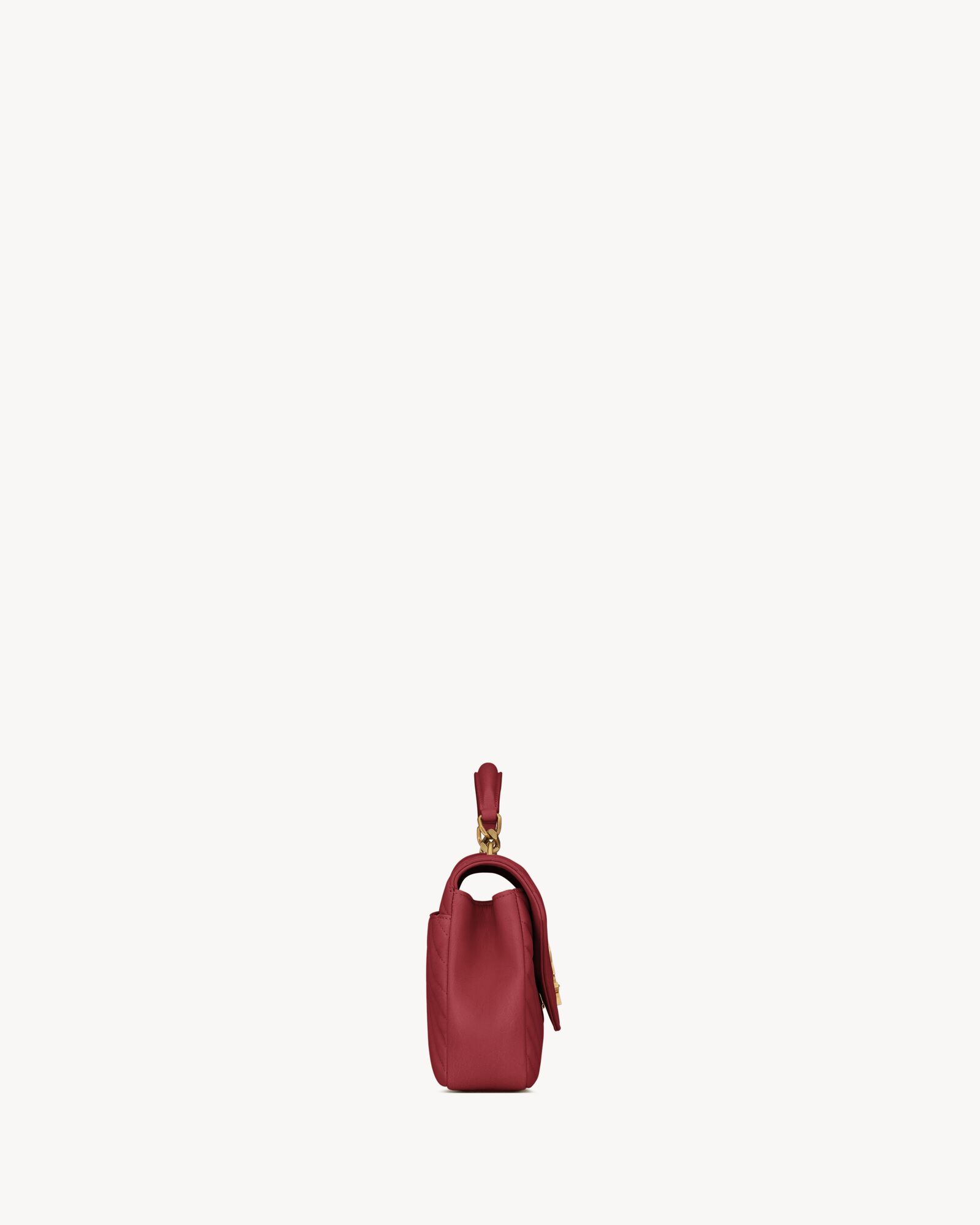 COLLÈGE中号绗缝皮革手袋