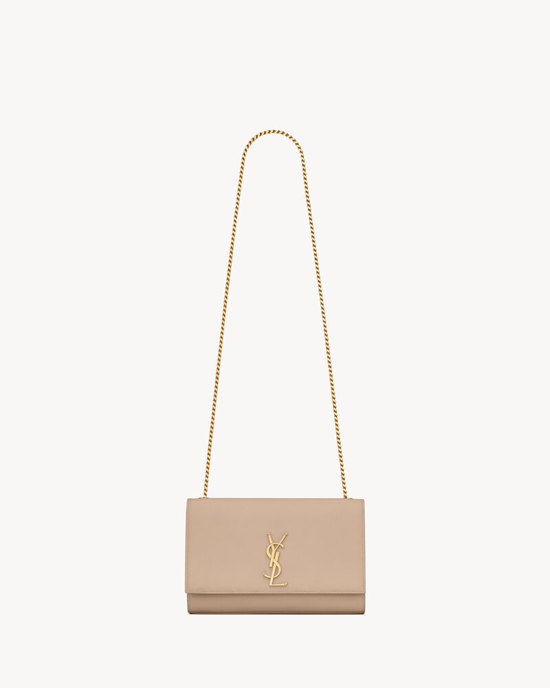 KATE中号粒面皮革手袋